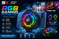 RGB Gaming Cooling Fan for Android & iPhone | SK Official Store PUBG & Free Fire
